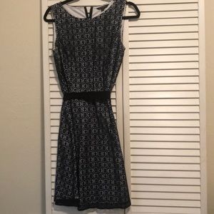 Brooks Brothers Navy and White Dress